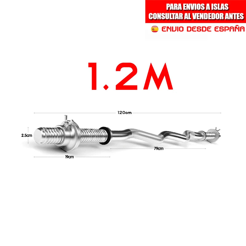 Weight Bars for Bodybuilding Training, 2.5-15 Kg, 1.8 M, 1.5 M, 1.2 m - Sun Studio