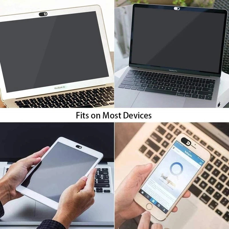 Webcam Cover Antispy Camera Cap Slide Ultra Thin Laptop Protect Your Lenses Privacy Sticker for iPad Laptop PC Tablet Smartphone - Sun Studio