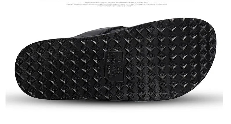 New Arrivals Summer Shoes Men Slippers Flip Flops Casual Beach Slides Home Outdoor Black Slippers chanclas hombre тапочки 36-44# - Sun Studio