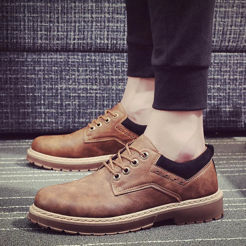 New Spring Autumn British Wind Retro Tooling Shoes Fashion Casual Shoes Sneakers Men  Zapatos De Hombre Men Loafers - Sun Studio
