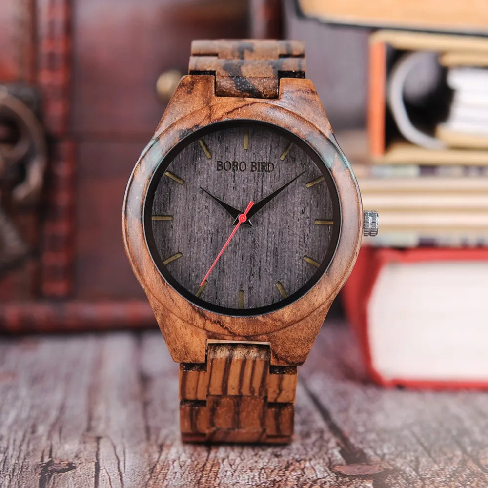 relogio masculino BOBO BIRD Wood Watch Men Special Design Handmade Wrist Watches for Him Customized Wooden Gifts DROPSHIPPING - Sun Studio