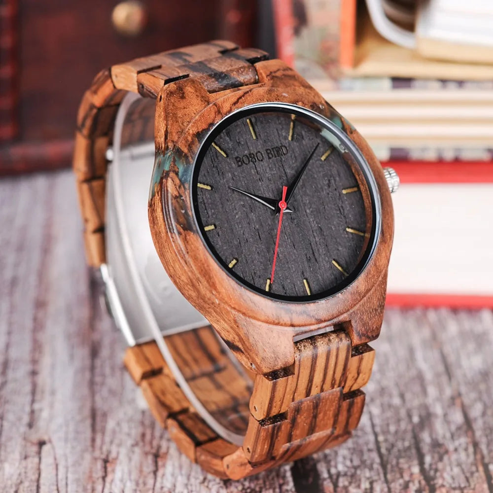 relogio masculino BOBO BIRD Wood Watch Men Special Design Handmade Wrist Watches for Him Customized Wooden Gifts DROPSHIPPING - Sun Studio