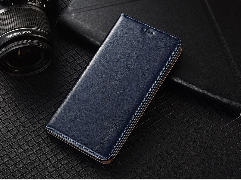 Magnetic Genuine Leather Skin Flip Wallet Book Phone Case Cover On For Infinix Hot Note 30 40 50 50i 60 Pro Plus 4G 5G Note60 - Sun Studio