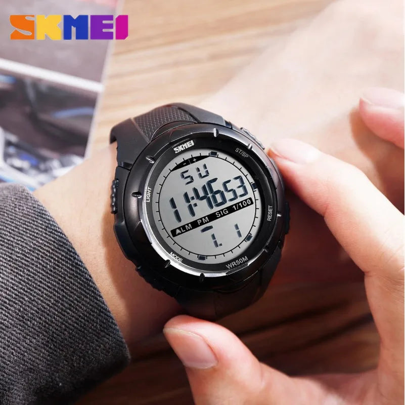SKMEI Fashion Simple Sport watch Men Military Watches Alarm Clock Shock Resistant Waterproof Digital Watch reloj hombre 1025 - Sun Studio
