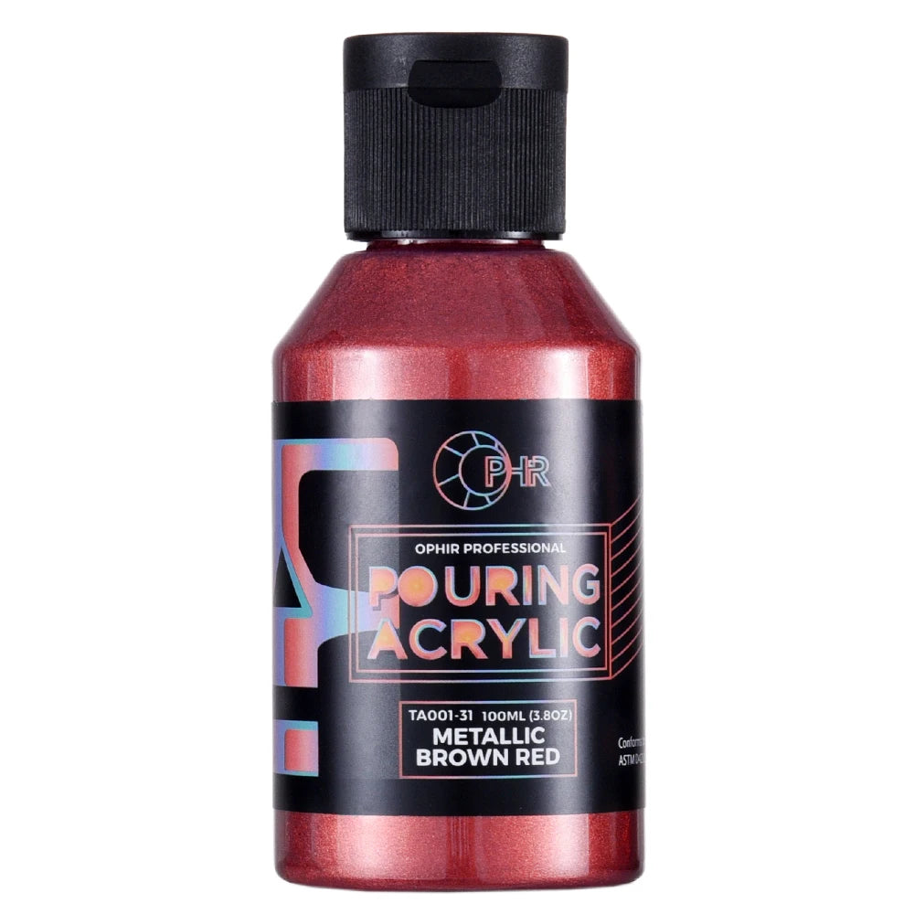 OPHIR Acrylic Pouring Paint Water-Based High Flow Arts Supply 36 Colors for Choose 100ML/Bottle TA001 - Sun Studio
