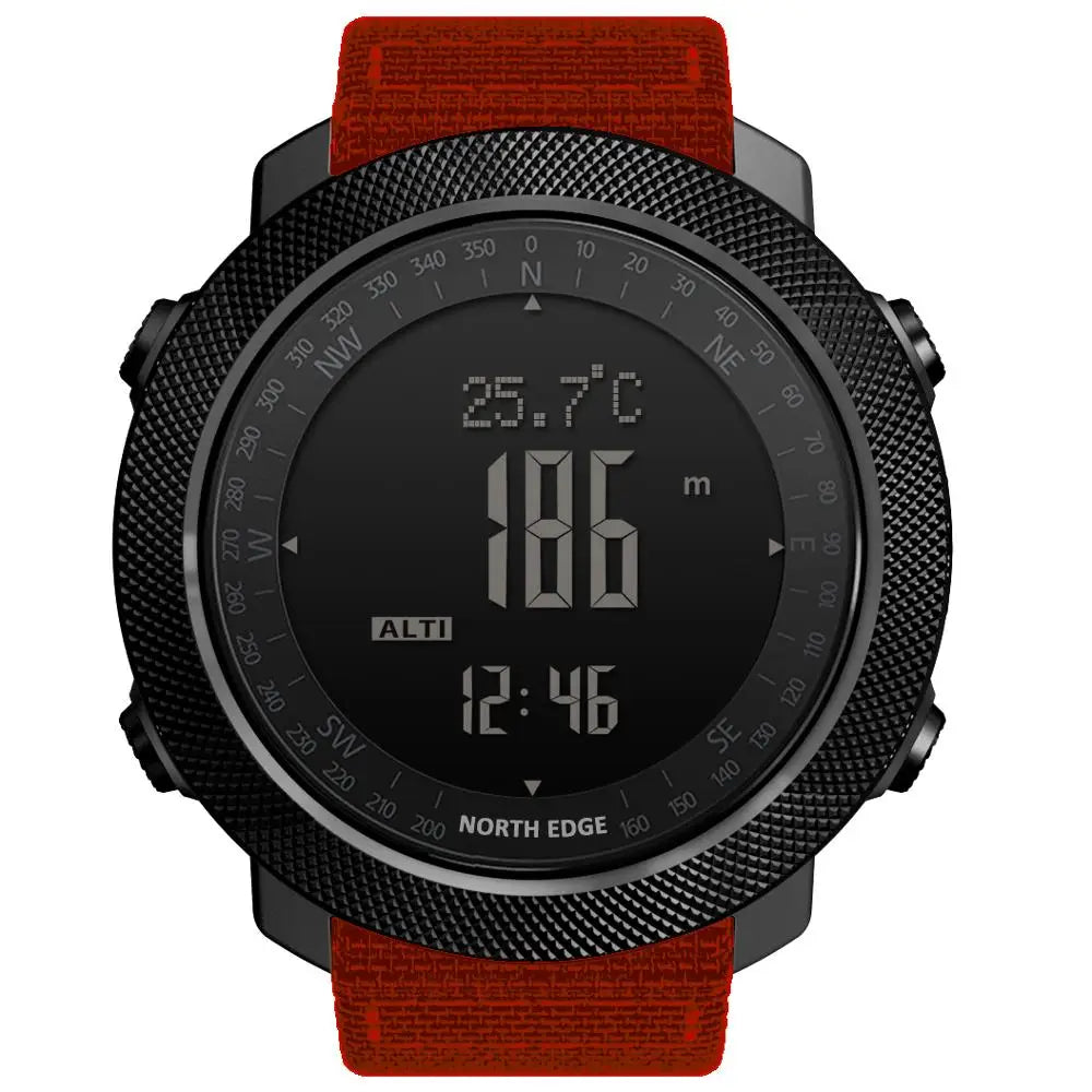 NORTH EDGE Men's sport Digital watch Hours Running Swimming Military Army watches Altimeter Barometer Compass waterproof 50m - Sun Studio