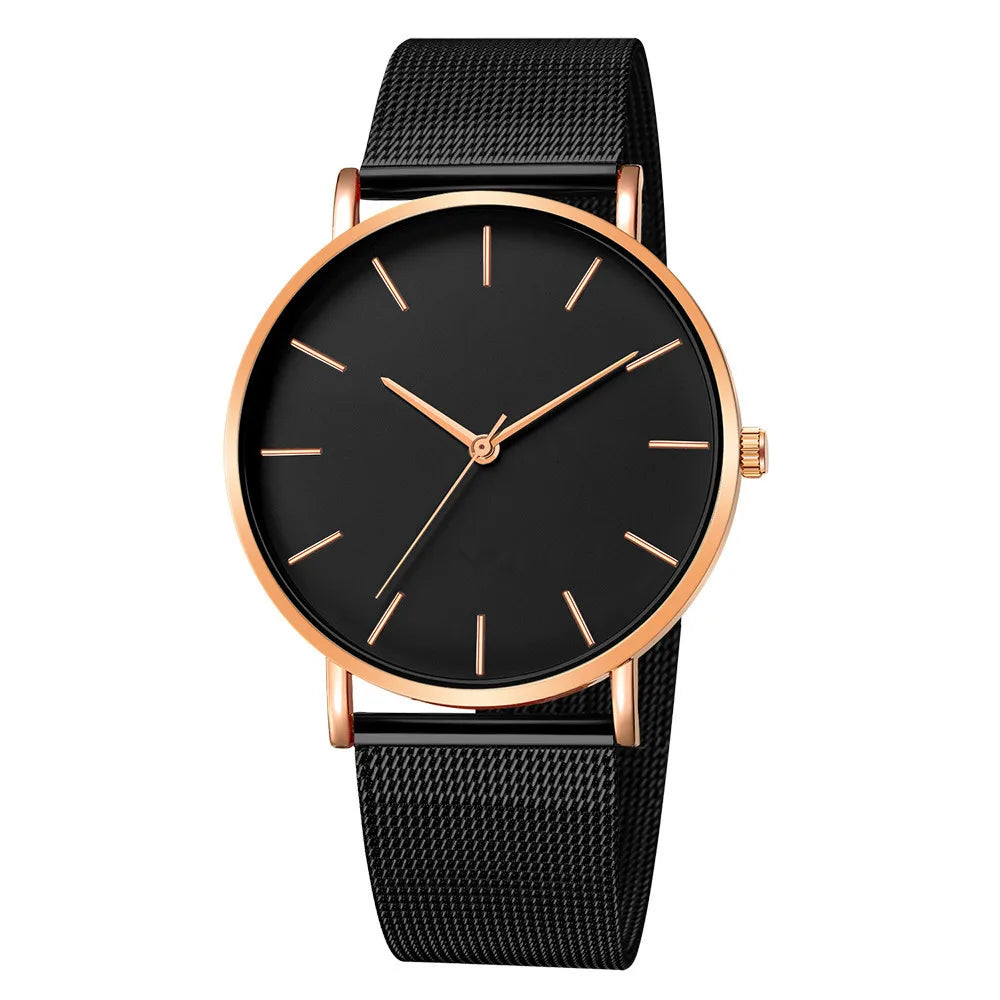 Men Watch Luxury Top Brand Quartz Watches Business Simple Ultra Thin Mesh Wristwatch Men's Clock Reloj Hombre Montre Homme - Sun Studio