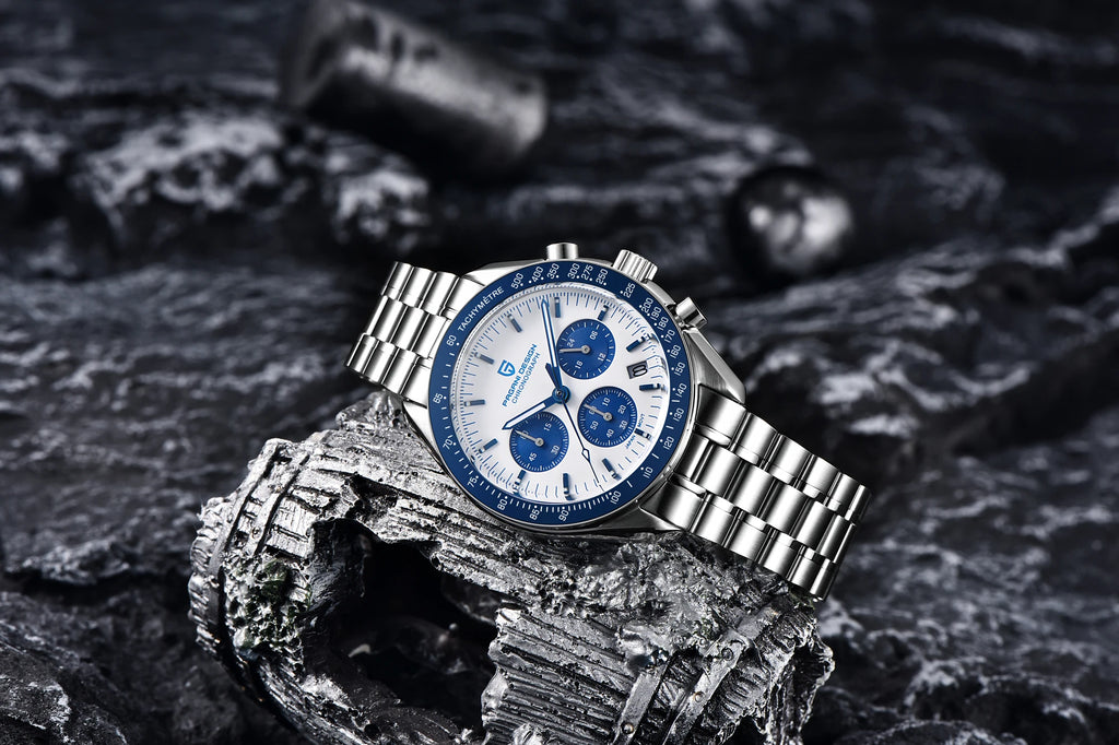 PAGANI DESIGN 2025 New Moon Men's Watches Luxury Quartz Watch For Men AR Sapphire Glass 100M Waterproof Wristwatch Chronograph - Sun Studio