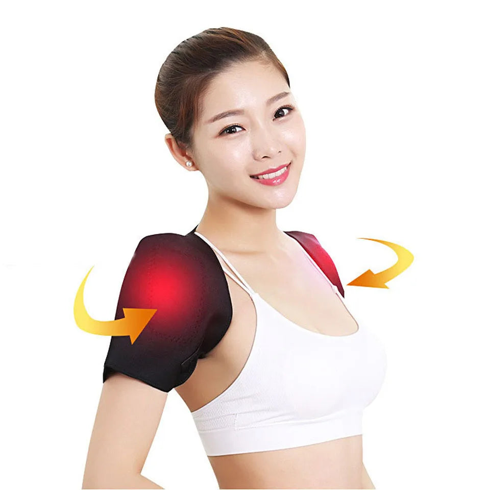 GOBYGO Tourmaline Self-heating Heat Therapy Pad Shoulder Protector Support Body Muscle Pain Relief Health Care Heating Belt - Sun Studio