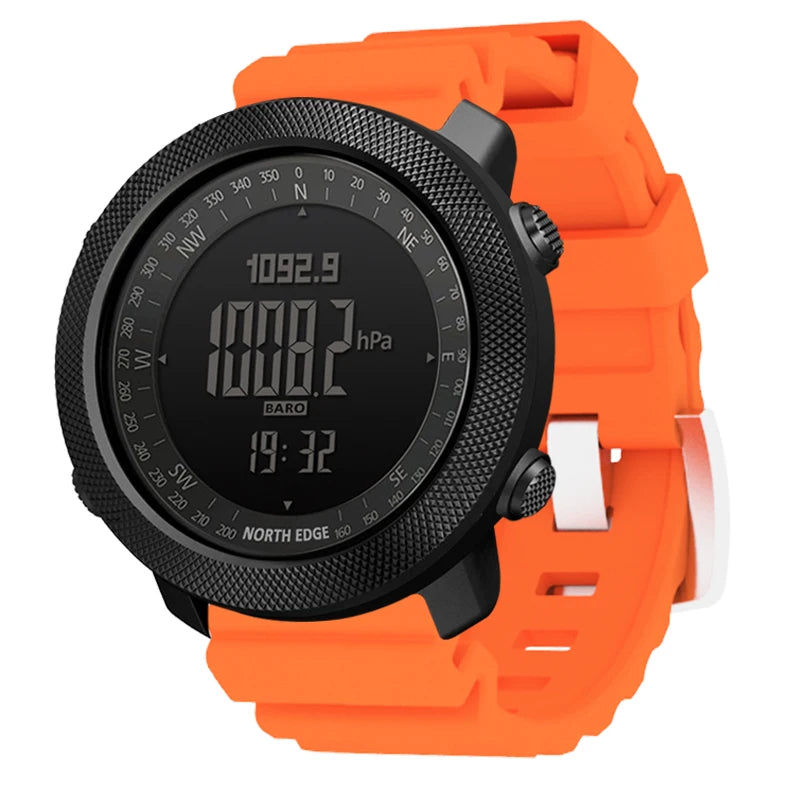 NORTH EDGE Men's sport Digital watch Hours Running Swimming Military Army watches Altimeter Barometer Compass waterproof 50m - Sun Studio