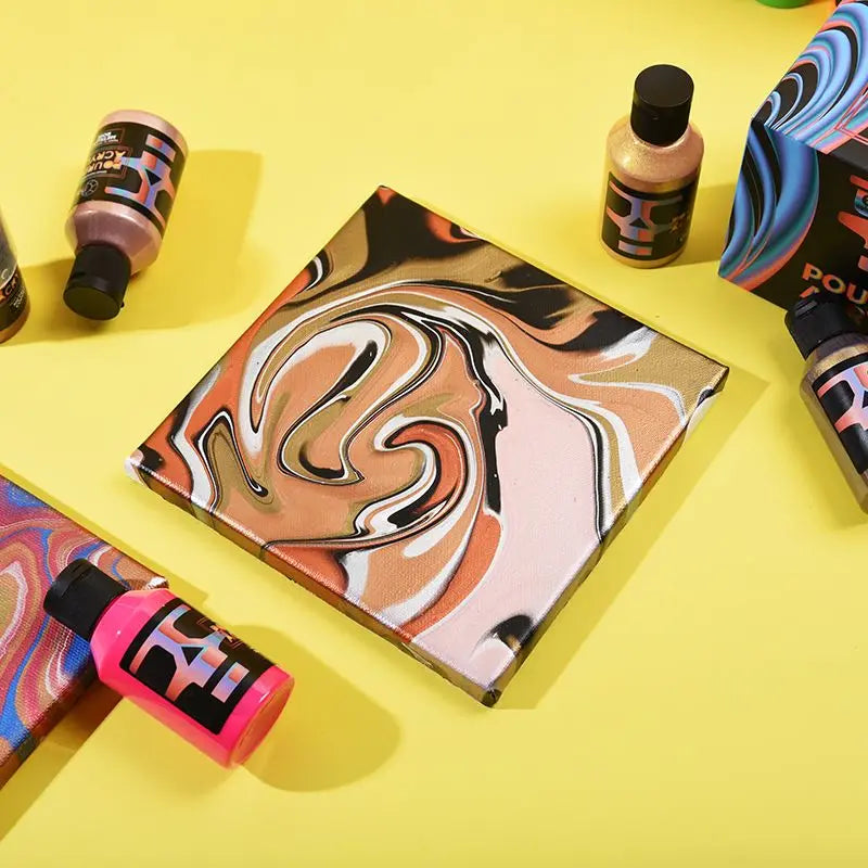 OPHIR Acrylic Pouring Paint Water-Based High Flow Arts Supply 36 Colors for Choose 100ML/Bottle TA001 - Sun Studio