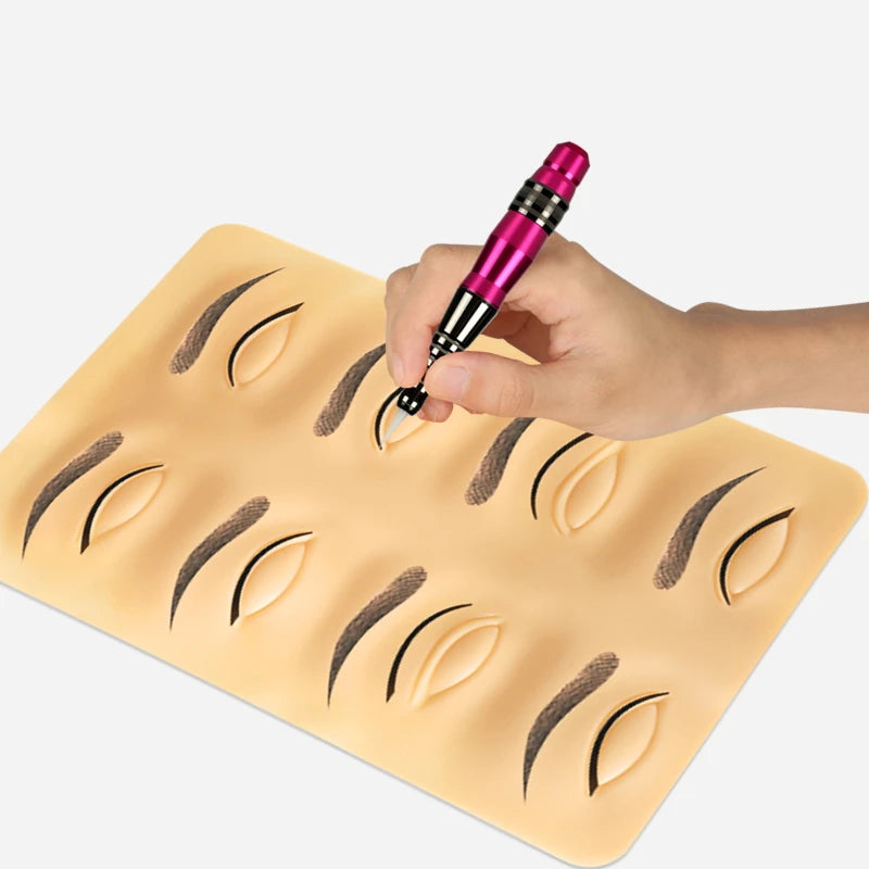 Double Side Eyebrow Tattoo Practice Skin Silicone Skin Kits Tattoo Supplies For Microblading Permanent Makeup Beginner PMU Set