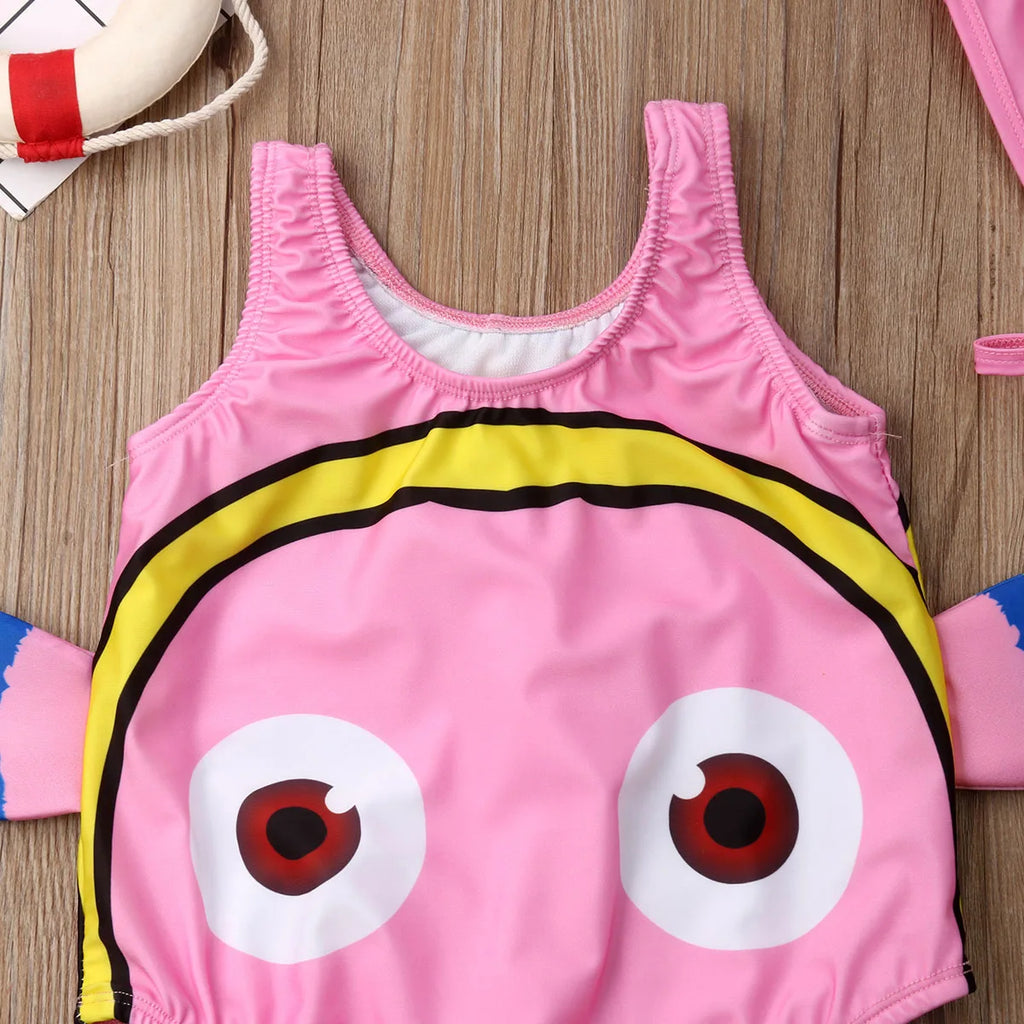 Citgeett Summer Kids Baby Girl Swimwear Cartoon Goldfish Swimsuit Beachwear Bathing Costume - Sun Studio