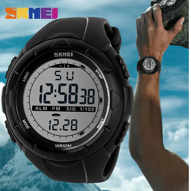 SKMEI Fashion Simple Sport watch Men Military Watches Alarm Clock Shock Resistant Waterproof Digital Watch reloj hombre 1025 - Sun Studio
