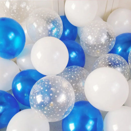 20pcs 12 inch Latex Balloon Set Star Clear Pink Gold Balloons Wedding Decoration Baby Shower Birthday Party Supplies Home Decor - Sun Studio