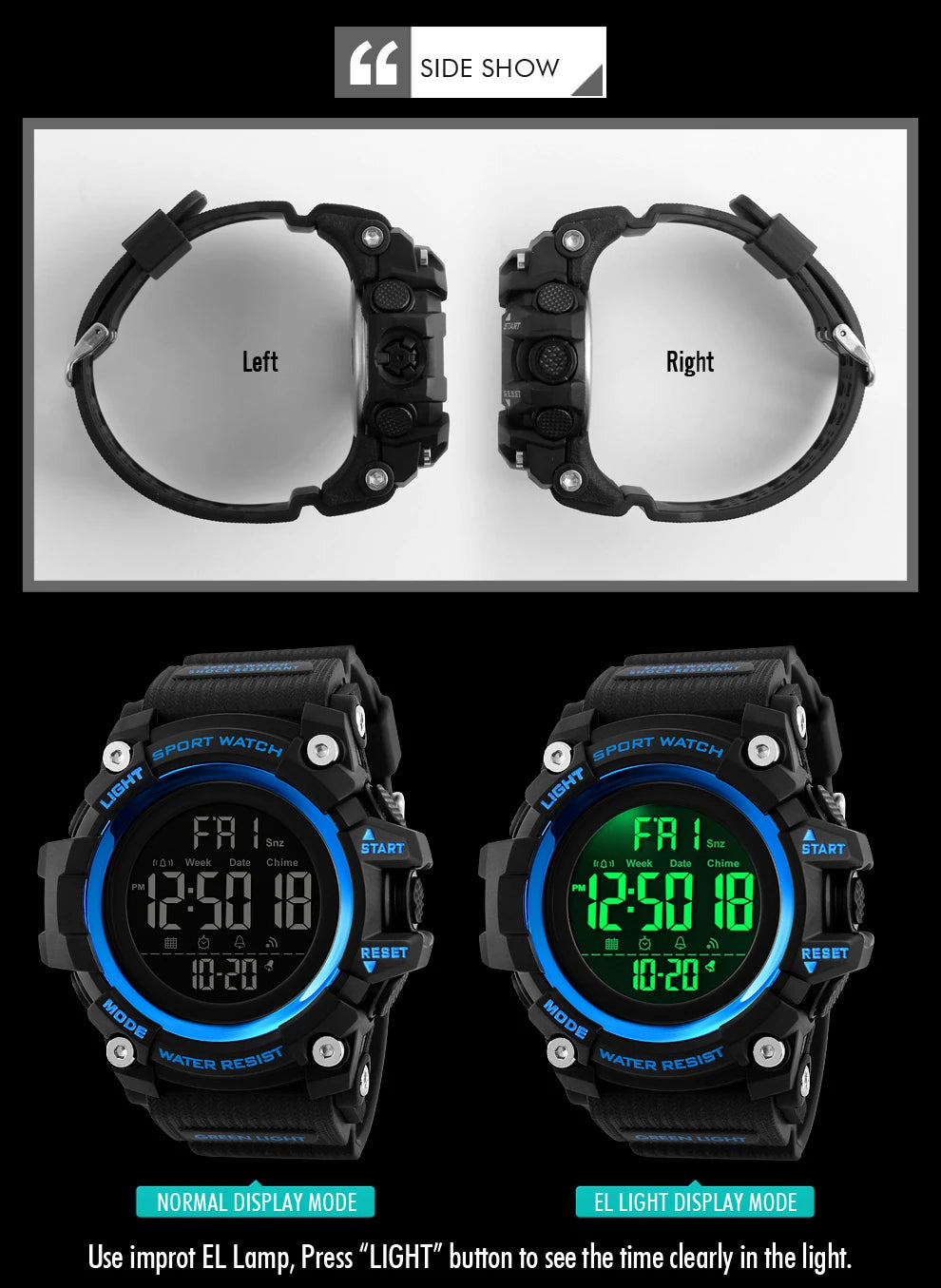 SKMEI Shockproof 2 Time Sport Watch Stopwatch Count Down Mens Digital Watches Waterproof Soft Clock For Male reloj hombre 1384 - Sun Studio