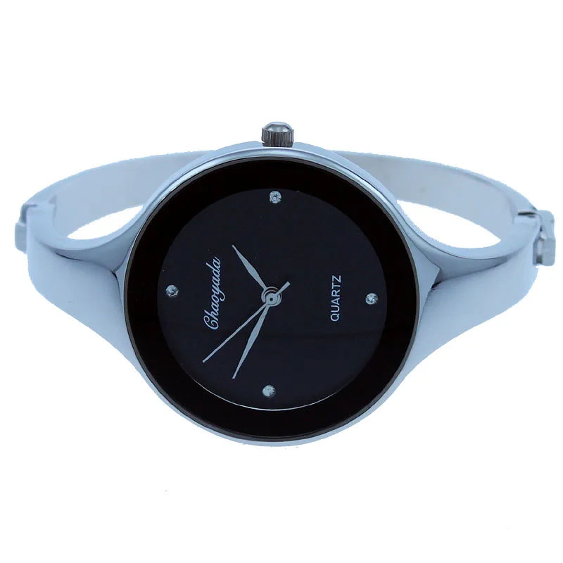 Women Cuff Watch Fashion Casual Round Lady Women Bracelet Girls Watches Gold Watch Stainless Steel Quartz Wrist Watch D1 - Sun Studio