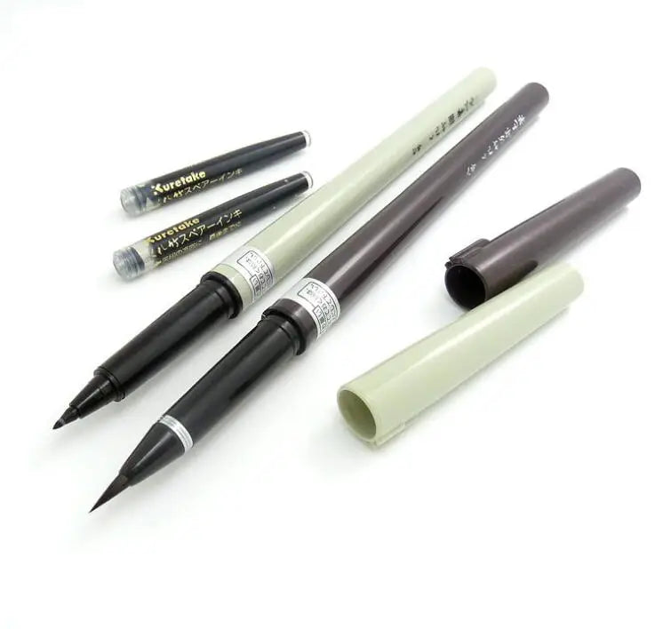 Kuretake Brush Number 8 DP150-8B Brush Pen /DH150-7B Number 7 Hard Pen Calligraphy Pen - Sun Studio