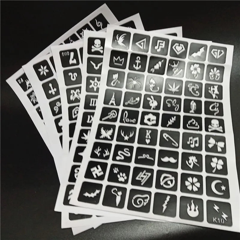 24/45 Color Powder Shimmer Glitter Kit For Temporary Tattoo Body Kids Face DIY Nail Art Decorate Phone - Sun Studio