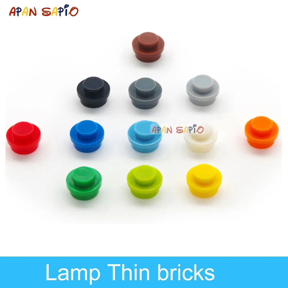 600pcs DIY Building Blocks Thin Figures Bricks Lamp 12Colors Educational Creative Size Compatible With 4037 Toys for Children - Sun Studio