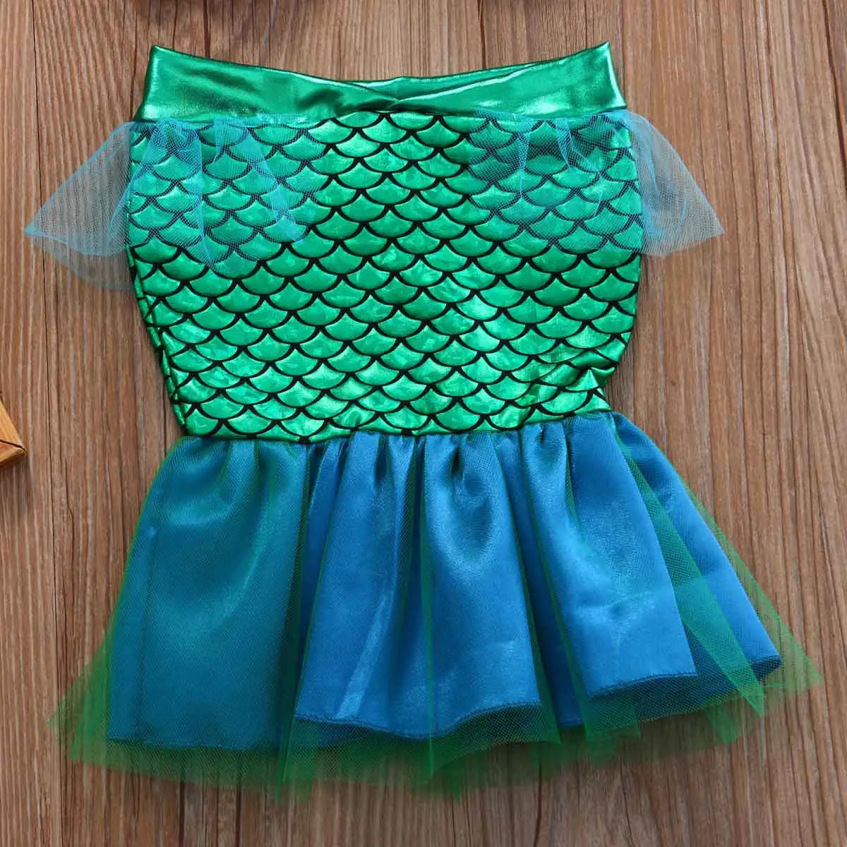 2022 Baby Summer Clothing Newborn Infant Baby Girls Baby Girls Chiffon Scales Set Costume Bikini Swimwear Swimsuit Outfits Dress - Sun Studio