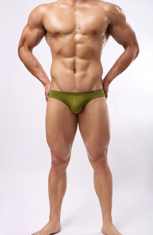 New BRAVE PERSON Men's  Briefs Underwear Bikini Swimwear Swimsuit Fashion Beachwear 5 Color  Size S,M,L - Sun Studio