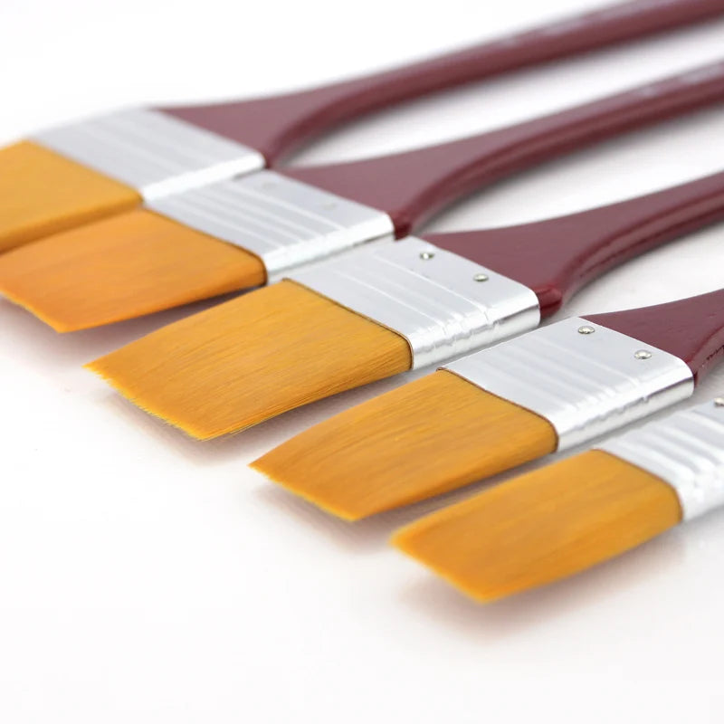 1Pcs Paint Brushes Acrylic DIY Graffiti Brush Set For Artist Oil Scrubbing Brush School Drawing Paint Stationery Supplies - Sun Studio