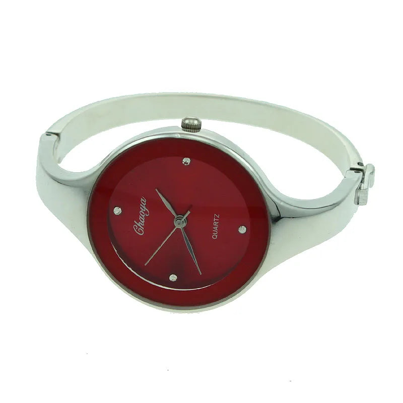 Women Cuff Watch Fashion Casual Round Lady Women Bracelet Girls Watches Gold Watch Stainless Steel Quartz Wrist Watch D1 - Sun Studio