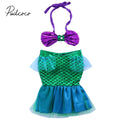 2022 Baby Summer Clothing Newborn Infant Baby Girls Baby Girls Chiffon Scales Set Costume Bikini Swimwear Swimsuit Outfits Dress - Sun Studio