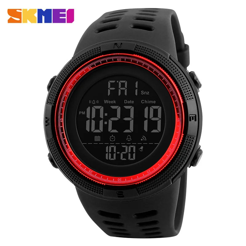 SKMEI Fashion Outdoor Sport Watch Men Multifunction Watches Alarm Clock Chrono 5Bar Waterproof Digital Watch reloj hombre 1251 - Sun Studio