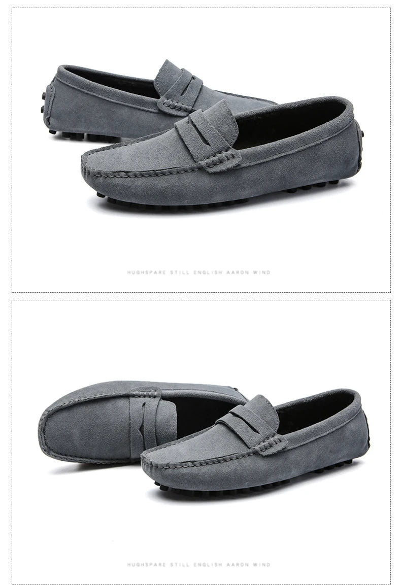 DEKABR Size 49 Men Casual Shoes Fashion Men Shoes Genuine Leather Men Loafers Moccasins Slip On Men's Flats Male Driving Shoes - Sun Studio