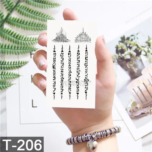 3D Temporary Tattoo Animal Blue Tiger Snake Moth For Boy Girl Children Tattoo Sticker Kids Watercolor Tatto Arm Art - Sun Studio