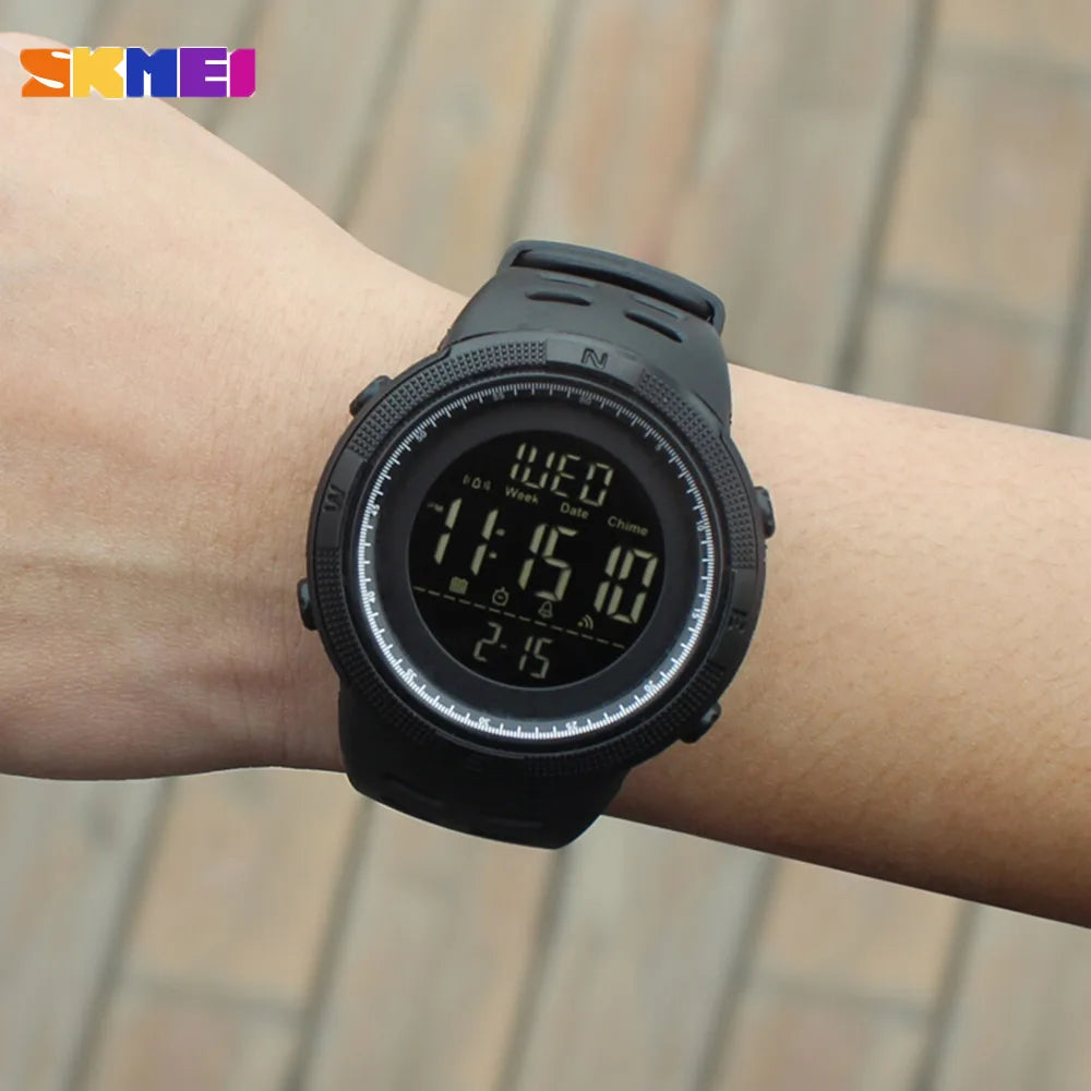 SKMEI Fashion Outdoor Sport Watch Men Multifunction Watches Alarm Clock Chrono 5Bar Waterproof Digital Watch reloj hombre 1251 - Sun Studio