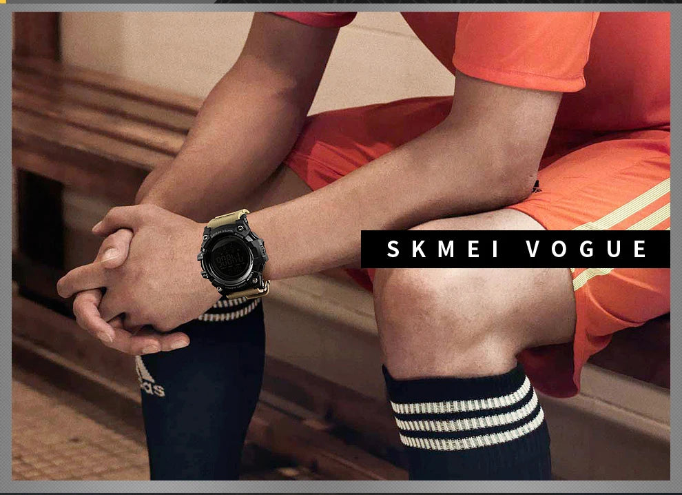 SKMEI Shockproof 2 Time Sport Watch Stopwatch Count Down Mens Digital Watches Waterproof Soft Clock For Male reloj hombre 1384 - Sun Studio