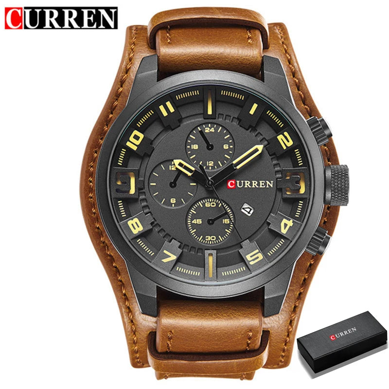 CURREN Men's Watches Top Brand Luxury Fashion&Casual Business Quartz Watch Date Waterproof Wristwatch Relogio Masculino - Sun Studio