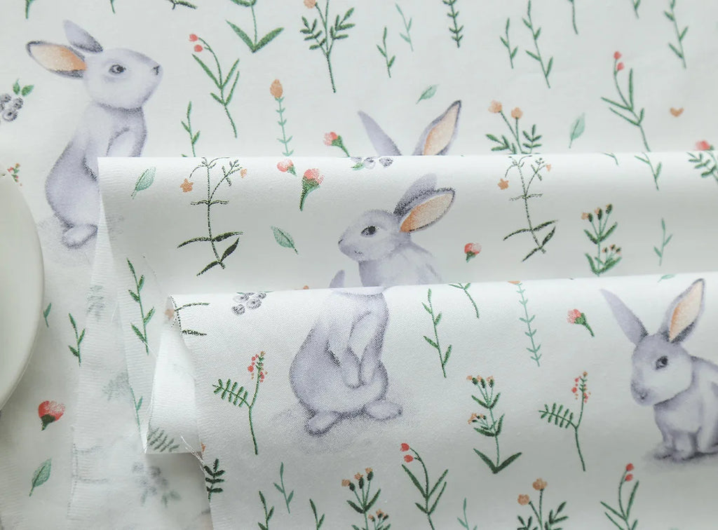 Rabbit Printed 100% Cotton Fabric DIY handmade sewing craft patchwork quilting Baby Dress home decor tissus tecidos cloth tilda - Sun Studio