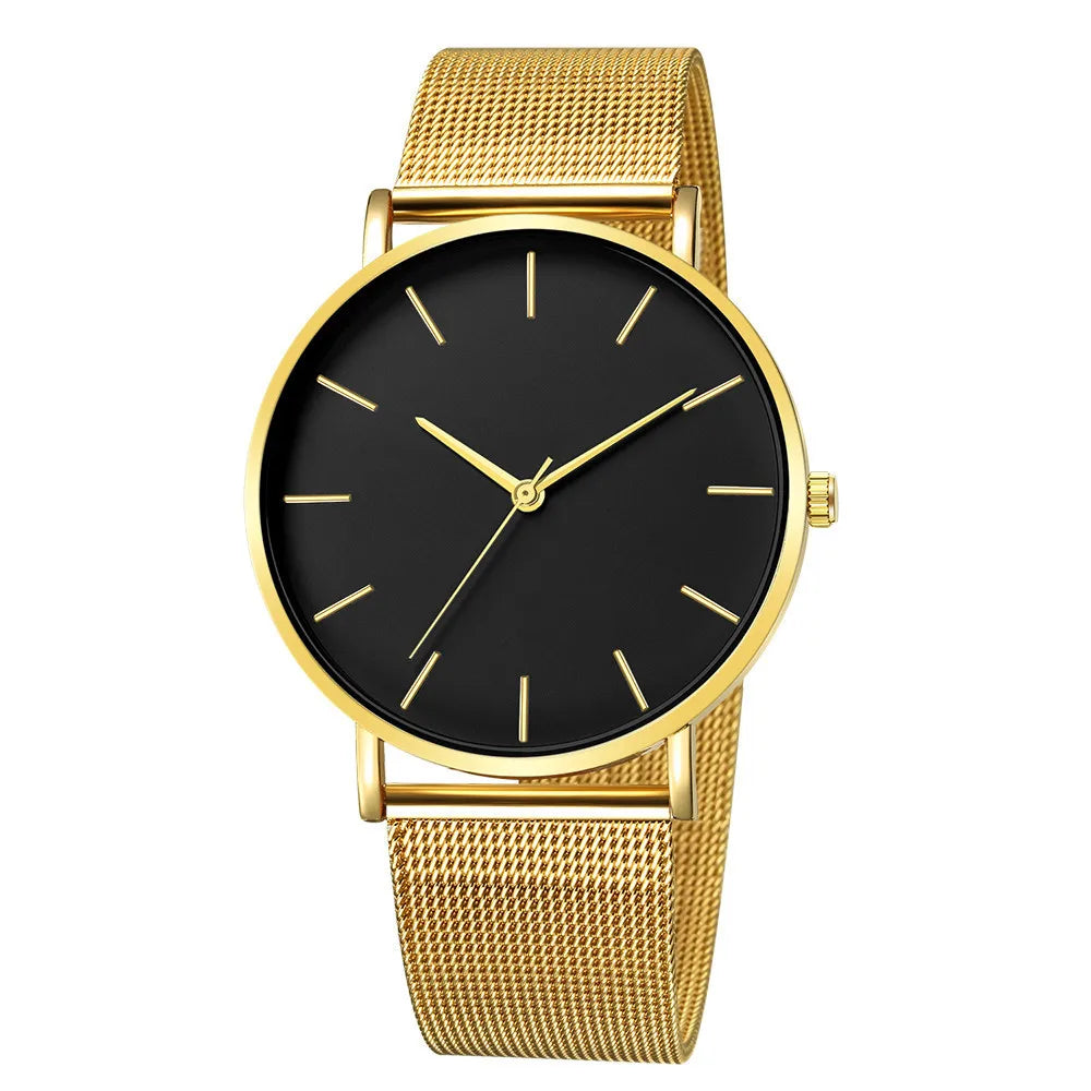 Men Watch Luxury Top Brand Quartz Watches Business Simple Ultra Thin Mesh Wristwatch Men's Clock Reloj Hombre Montre Homme - Sun Studio