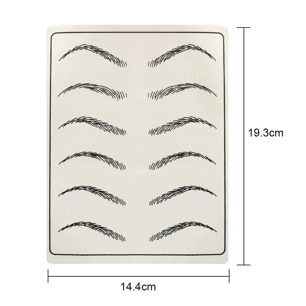 Double Side Eyebrow Tattoo Practice Skin Silicone Skin Kits Tattoo Supplies For Microblading Permanent Makeup Beginner PMU Set