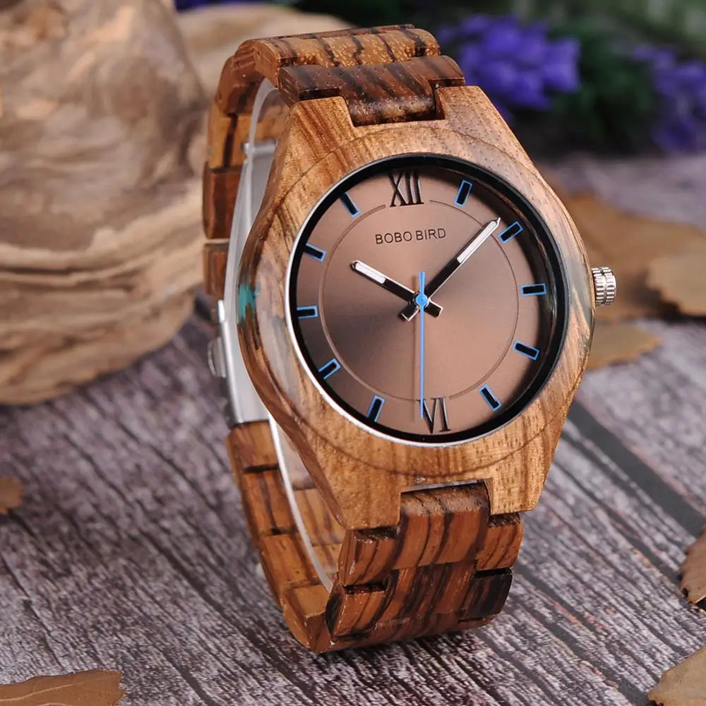 relogio masculino BOBO BIRD Wood Watch Men Special Design Handmade Wrist Watches for Him Customized Wooden Gifts DROPSHIPPING - Sun Studio