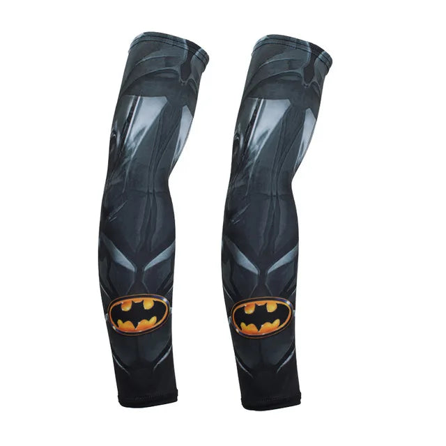 2PCS Cool Men Women Cycling Running Arm Warmer Sleeves UV Sun Protection Cuff Arm Cover Fishing Arm Sleeve Basketball Armguards - Sun Studio