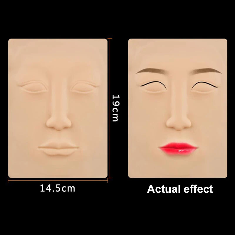 Double Side Eyebrow Tattoo Practice Skin Silicone Skin Kits Tattoo Supplies For Microblading Permanent Makeup Beginner PMU Set - Sun Studio