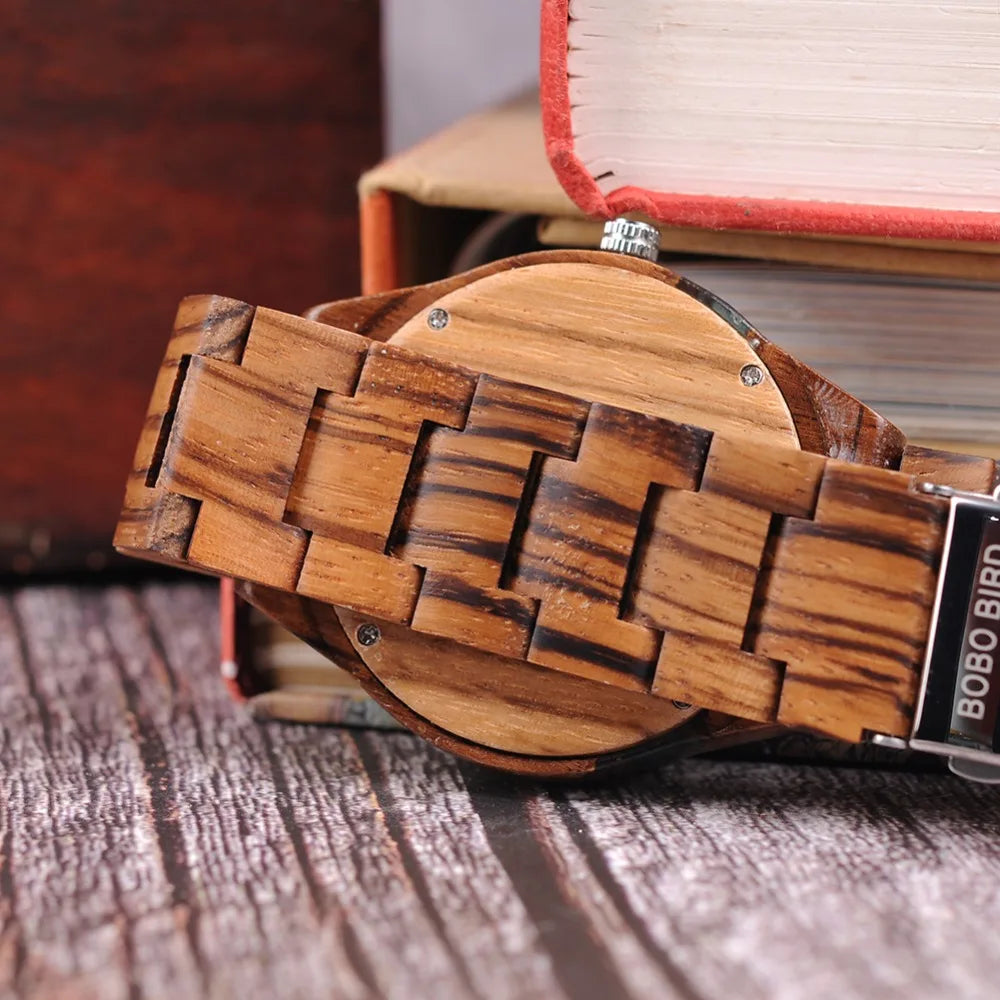 relogio masculino BOBO BIRD Wood Watch Men Special Design Handmade Wrist Watches for Him Customized Wooden Gifts DROPSHIPPING - Sun Studio