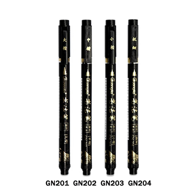Guangna Calligraphy Pen Beautiful Pen Soft Head Addable Ink Brush/Medium/Fine/Extra-fine Practice Pen Wedding Signature Pen