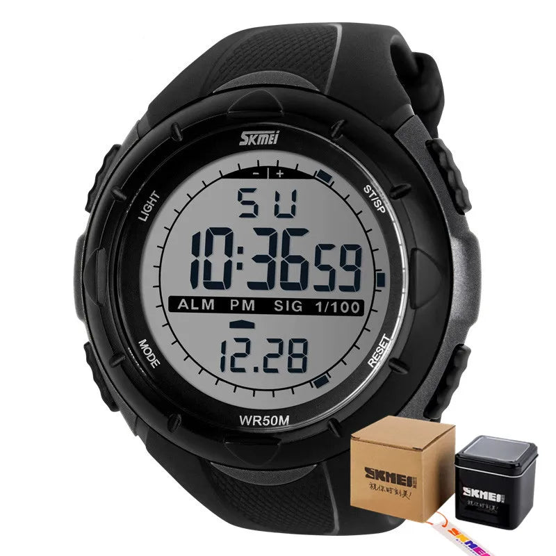 SKMEI Fashion Simple Sport watch Men Military Watches Alarm Clock Shock Resistant Waterproof Digital Watch reloj hombre 1025 - Sun Studio