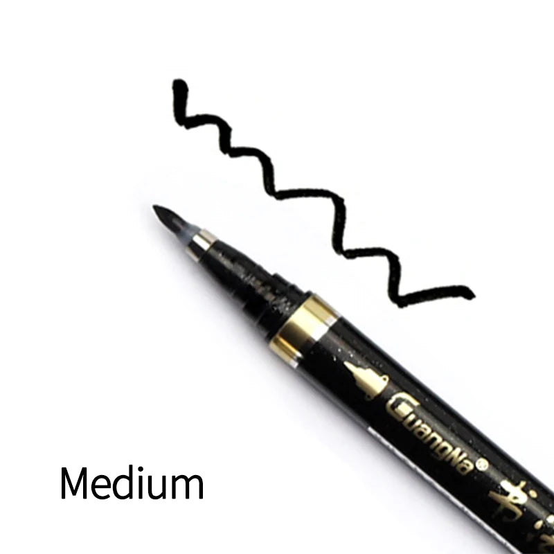 Guangna Calligraphy Pen Beautiful Pen Soft Head Addable Ink Brush/Medium/Fine/Extra-fine Practice Pen Wedding Signature Pen