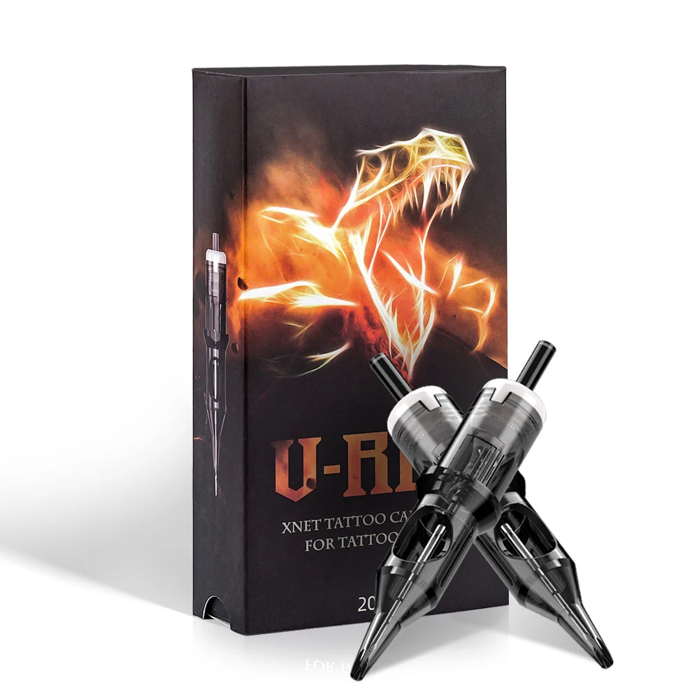 T-Rex U-REX Tattoo Cartridge Needles 20 pcs/box 0.35 mm safe sterilized tattoo needles for permanent cosmetic tattoos - Sun Studio
