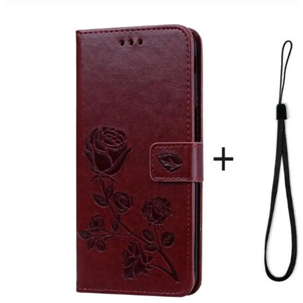 Leather Flip Case For Motorola Moto G04 G14 G24 Power G34 G54 G84 Protective Phone Cover Wallet Card Slot Coque Fundas - Sun Studio