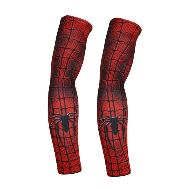 2PCS Cool Men Women Cycling Running Arm Warmer Sleeves UV Sun Protection Cuff Arm Cover Fishing Arm Sleeve Basketball Armguards