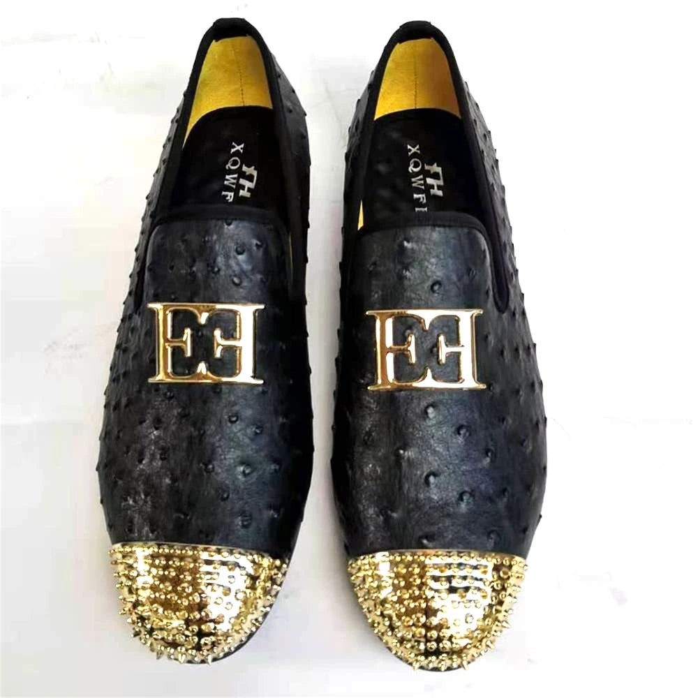 XQWFH 2021 Fashion Mens Loafers Bow Tie Black White Leather Slip On Moccasins Luxury Smoking Flats Men Wedding Dress Shoes - Sun Studio