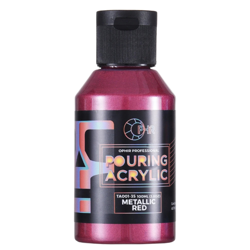 OPHIR Acrylic Pouring Paint Water-Based High Flow Arts Supply 36 Colors for Choose 100ML/Bottle TA001 - Sun Studio